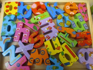 Colourful alphabet letters  