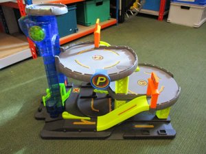 Car Garage with Helicopter Pad