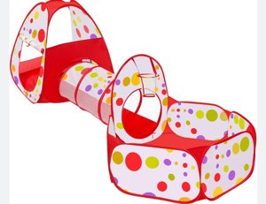 Indoor play 3 in 1 (tent , tunnel and ball pit)